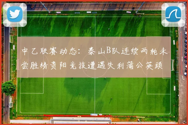 中乙联赛动态：泰山B队连续两轮未尝胜绩贵阳竞技遭遇失利蒲公英顽强战平